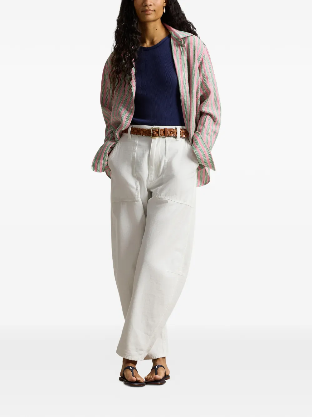 Polo Ralph Lauren Overhemd met geborduurd logo Roze