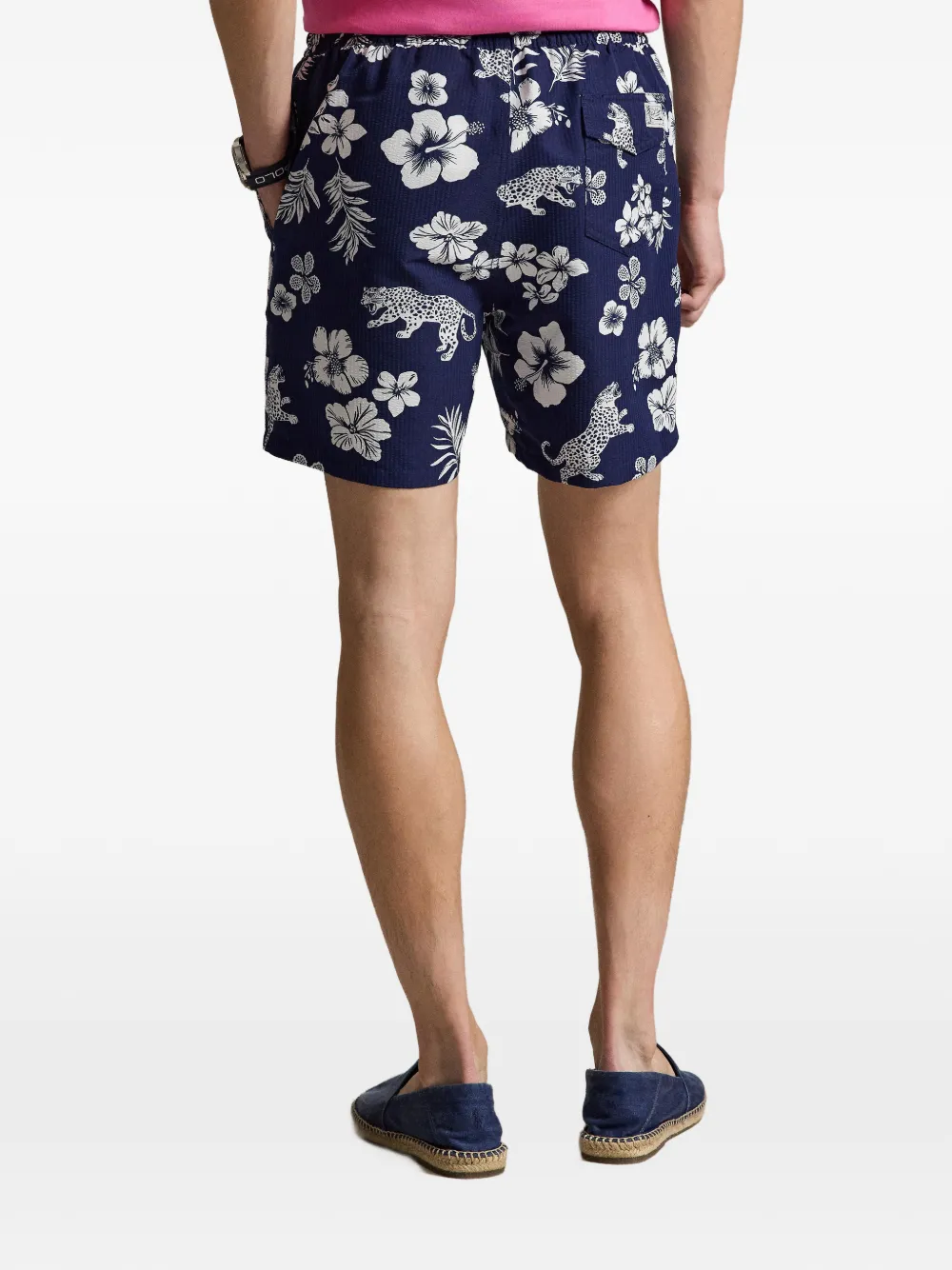 Polo Ralph Lauren Zwembroek met bloemenprint Blauw
