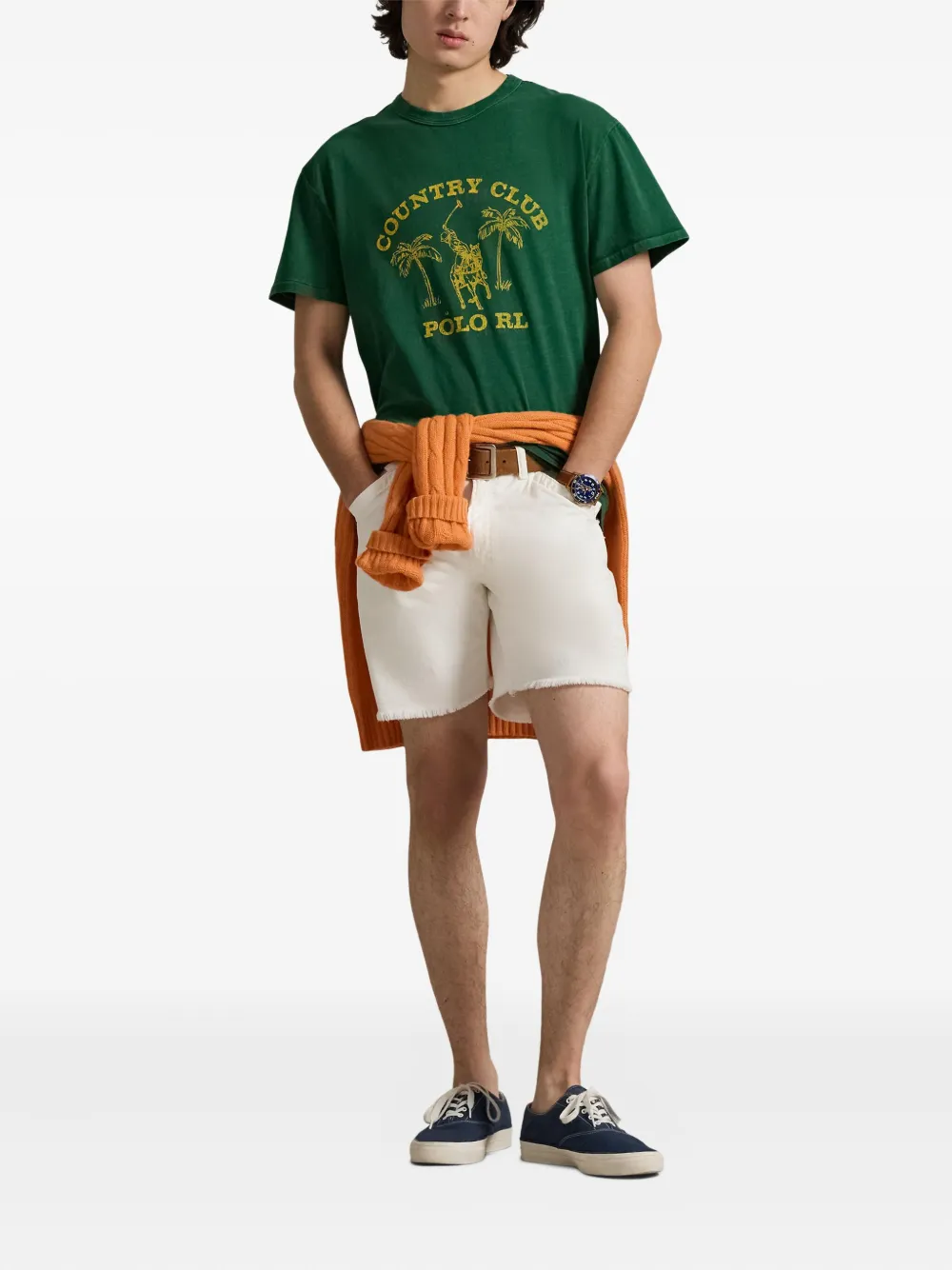 Polo Ralph Lauren T-shirt met grafische print Groen