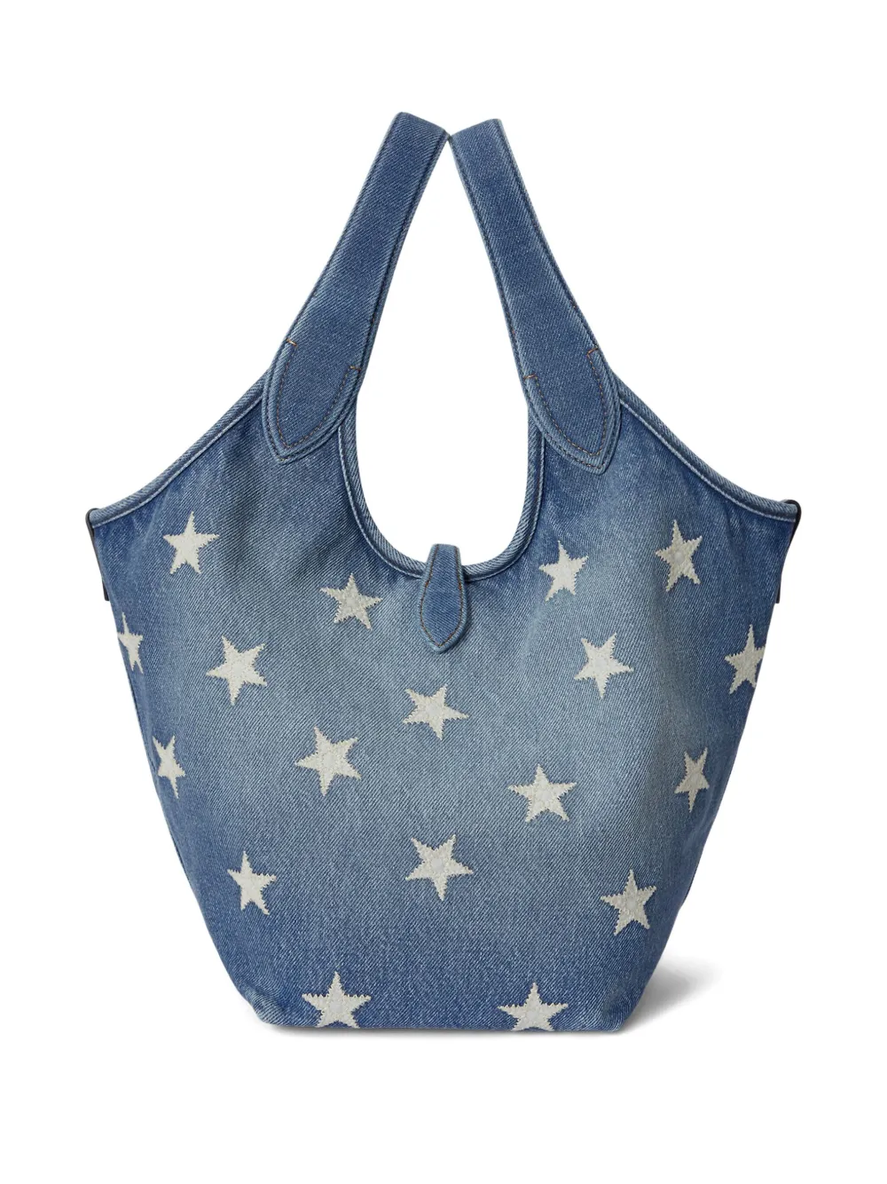 Polo Ralph Lauren Embroidered-star Tote Bag In Blue