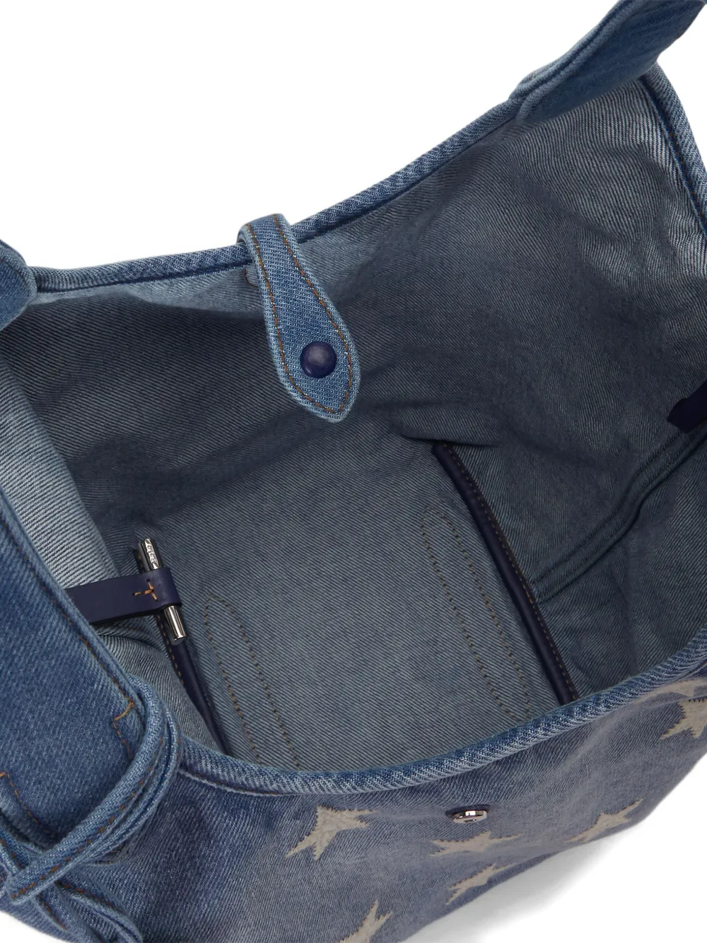 Polo Ralph Lauren Embroidered-star Tote Bag In Blue