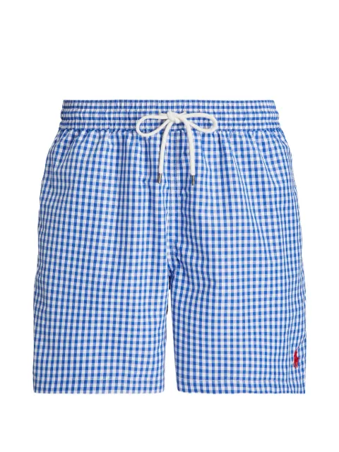Polo Ralph Lauren gingham embroidered swim trunks