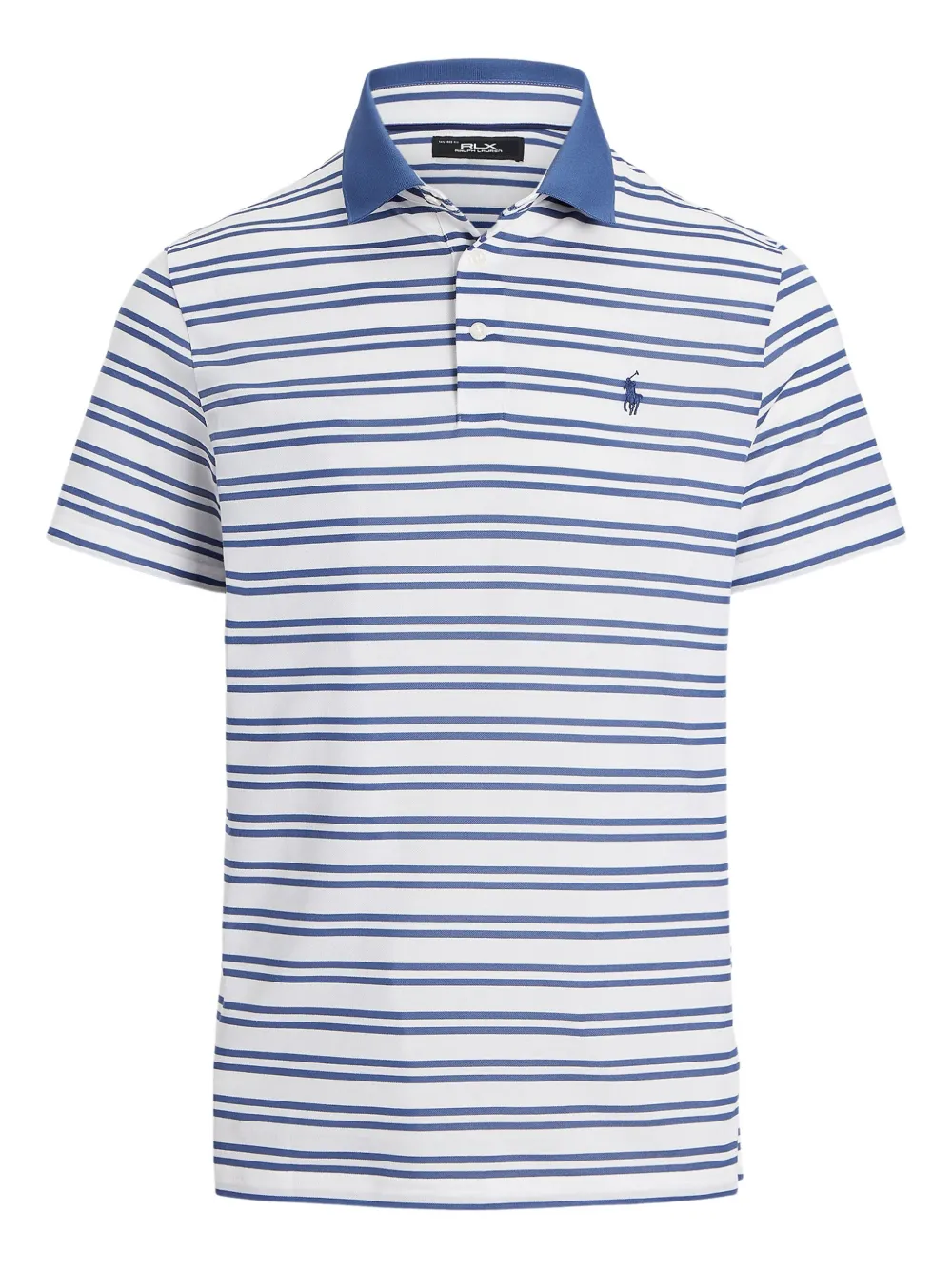 RLX Ralph Lauren ストライプ ポロシャツ | ホワイト | Image 1