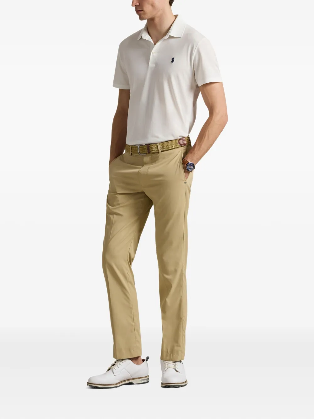RLX Ralph Lauren Poloshirt met geborduurd logo - Beige
