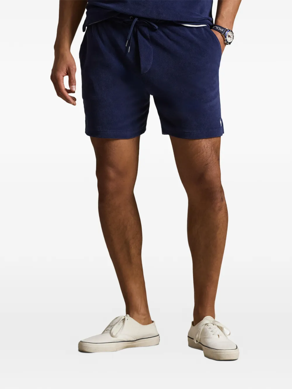 Polo Ralph Lauren Zwembroek met trekkoord en opgestikte zak Blauw