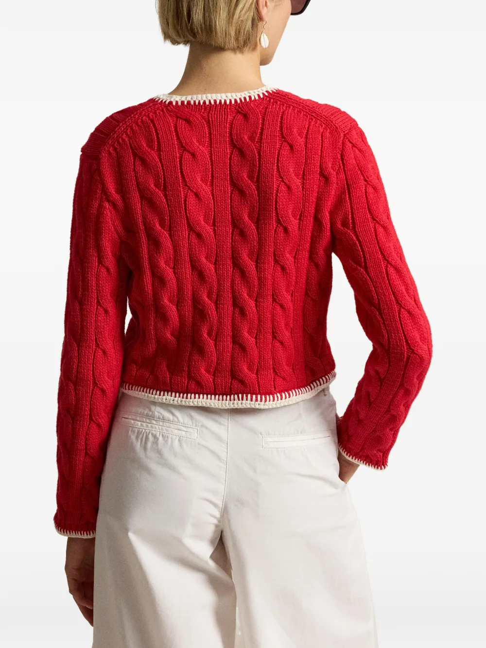 Polo Ralph Lauren Kabelgebreid vest Rood