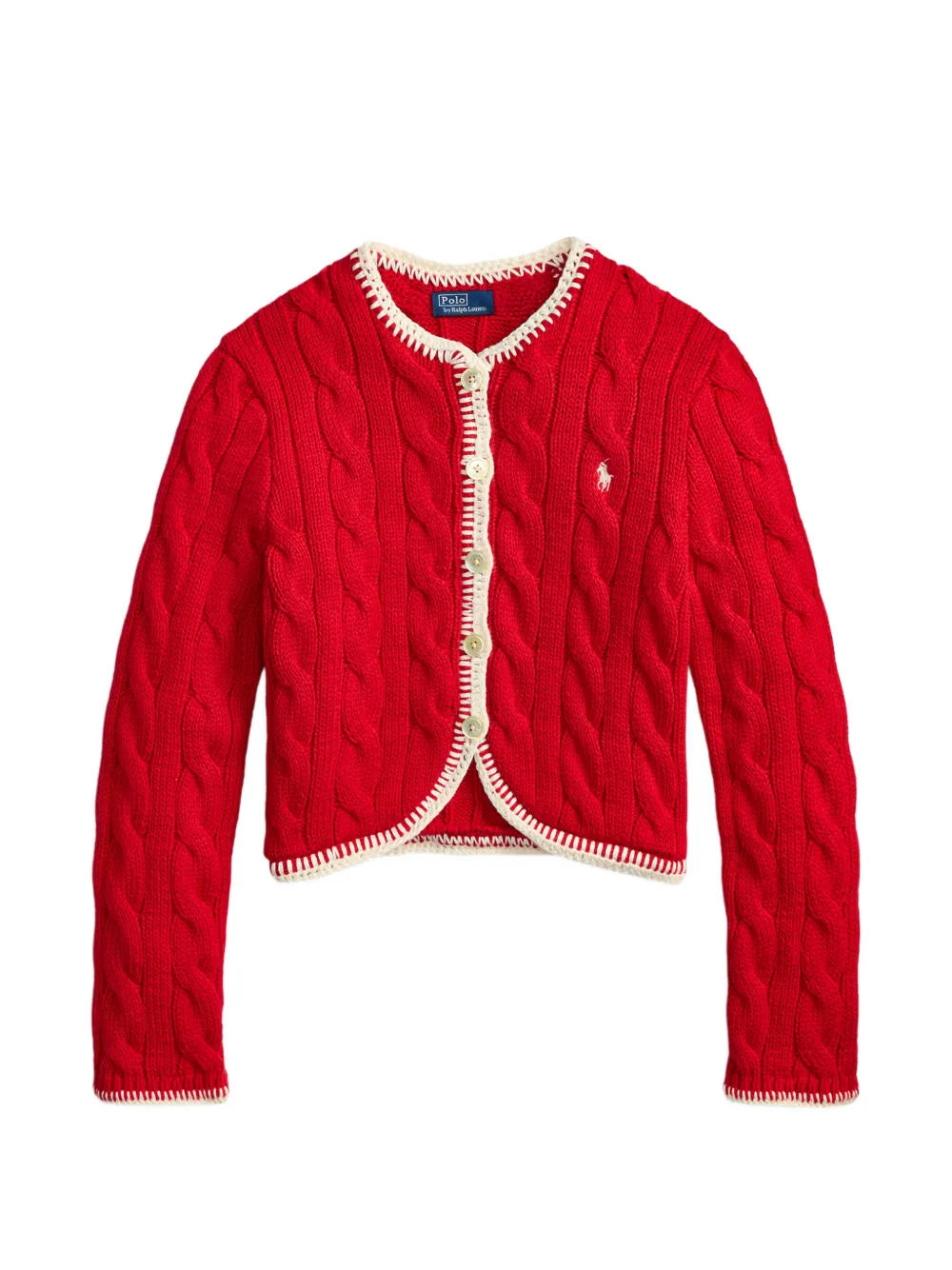 Polo Ralph Lauren Cardigan crop - Rosso
