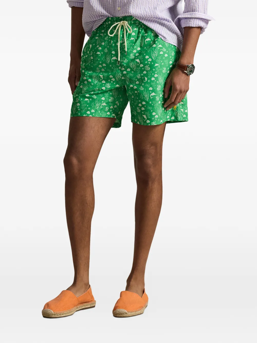 Polo Ralph Lauren Traveller zwembroek met print Groen