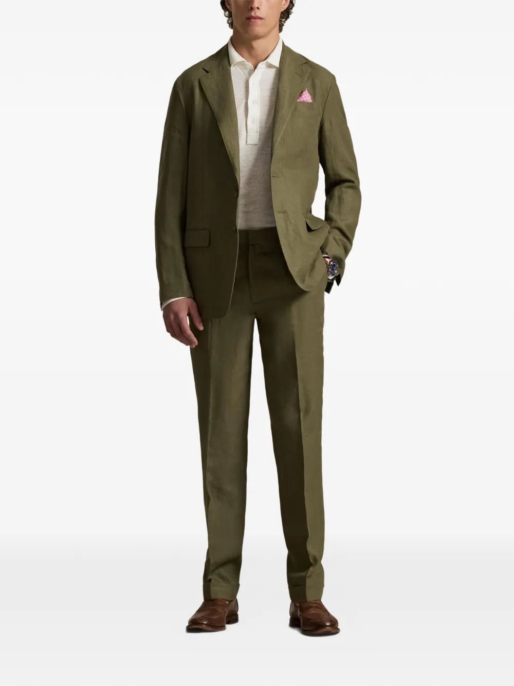 Polo Ralph Lauren Linnen blazer Groen