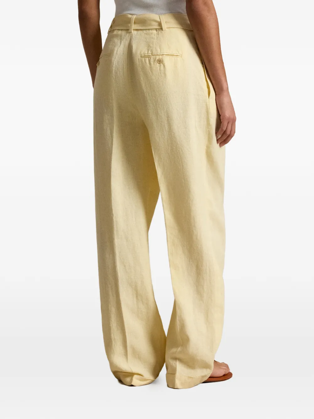 Polo Ralph Lauren Broek met ceintuur Geel