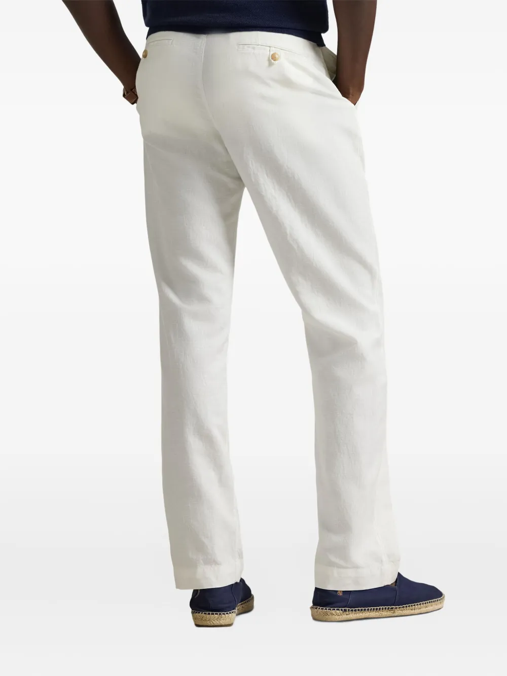 Polo Ralph Lauren Bedford Embroidered Chino Trousers | White
