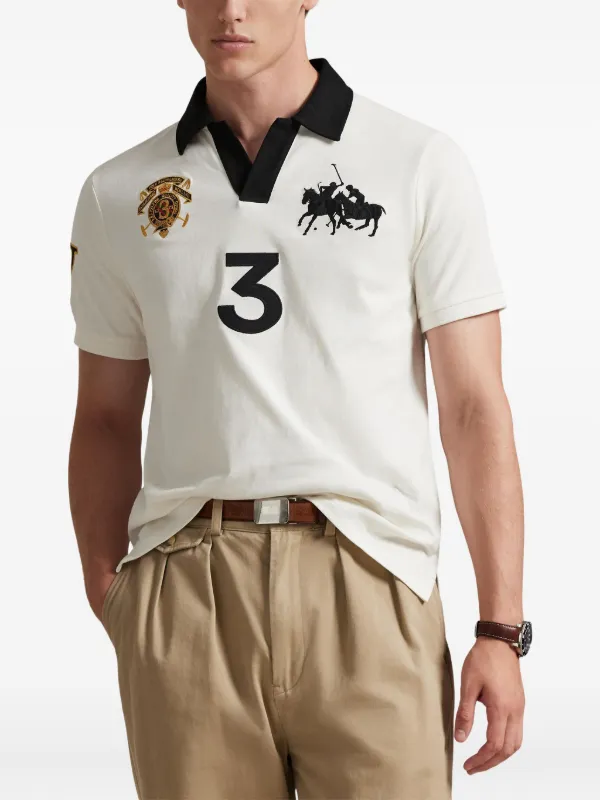 Polo Ralph Lauren crest-embroidered T-shirt | White | FARFETCH