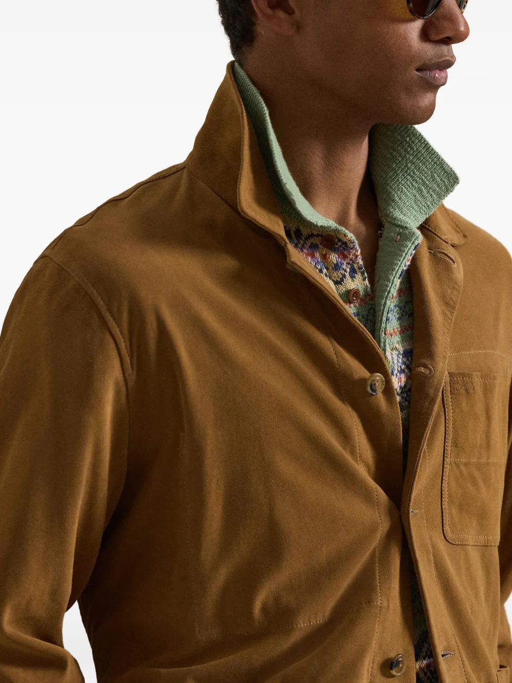 Polo Ralph Lauren Suède jack Bruin
