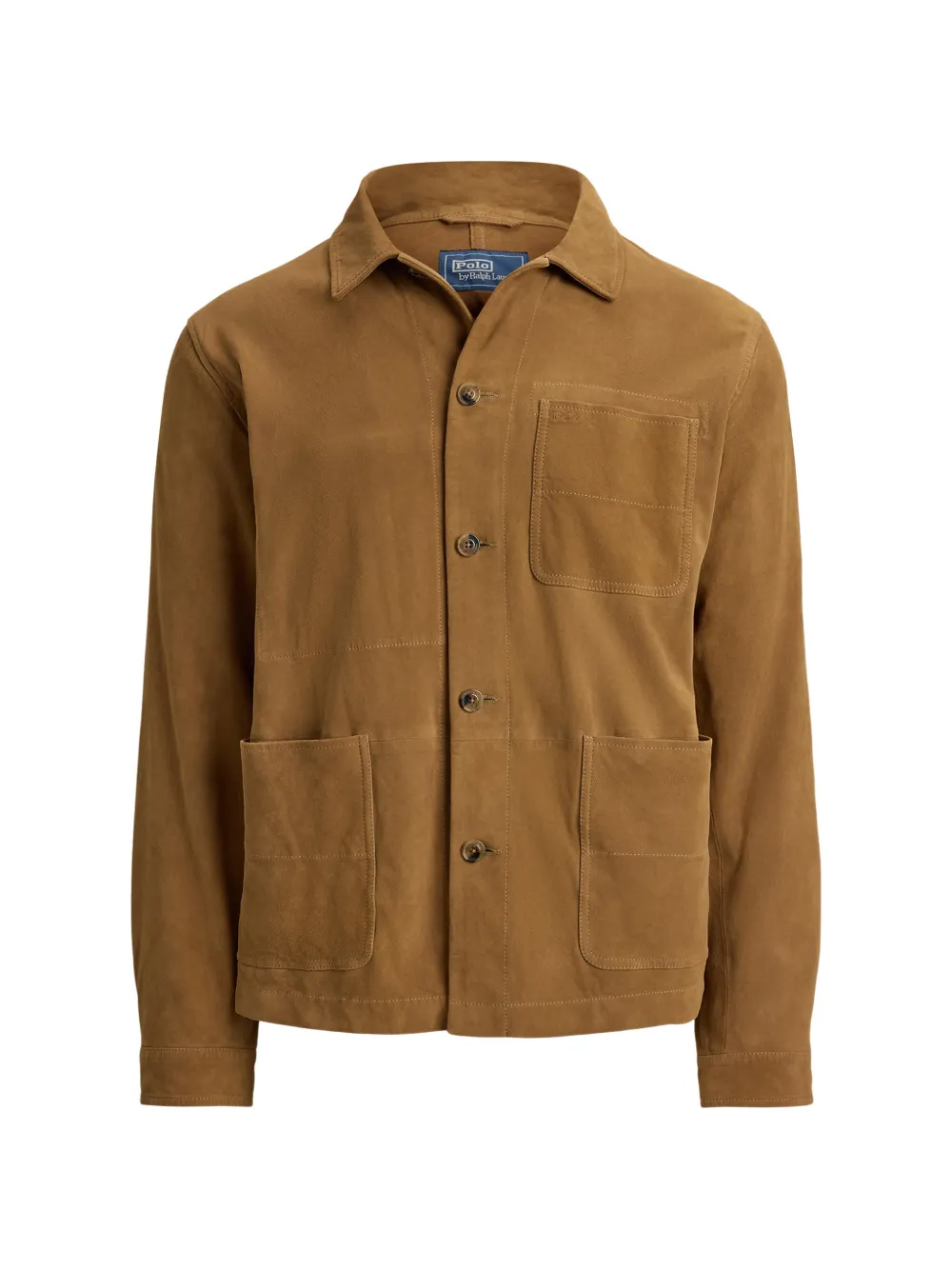 Polo Ralph Lauren buttoned suede jacket - Braun