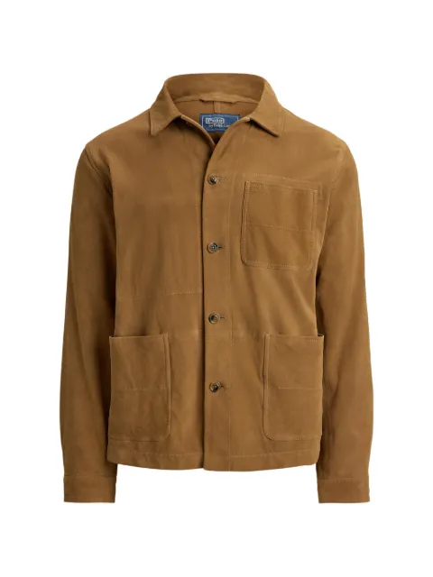 Polo Ralph Lauren chaqueta de ante con botones