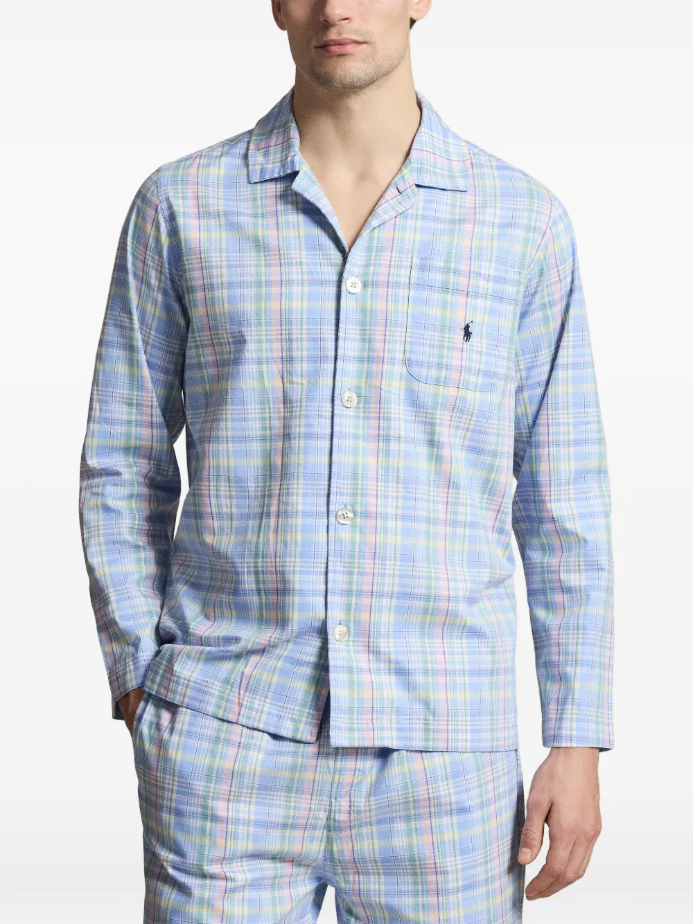 Polo Ralph Lauren Geruite katoenen pyjama Blauw