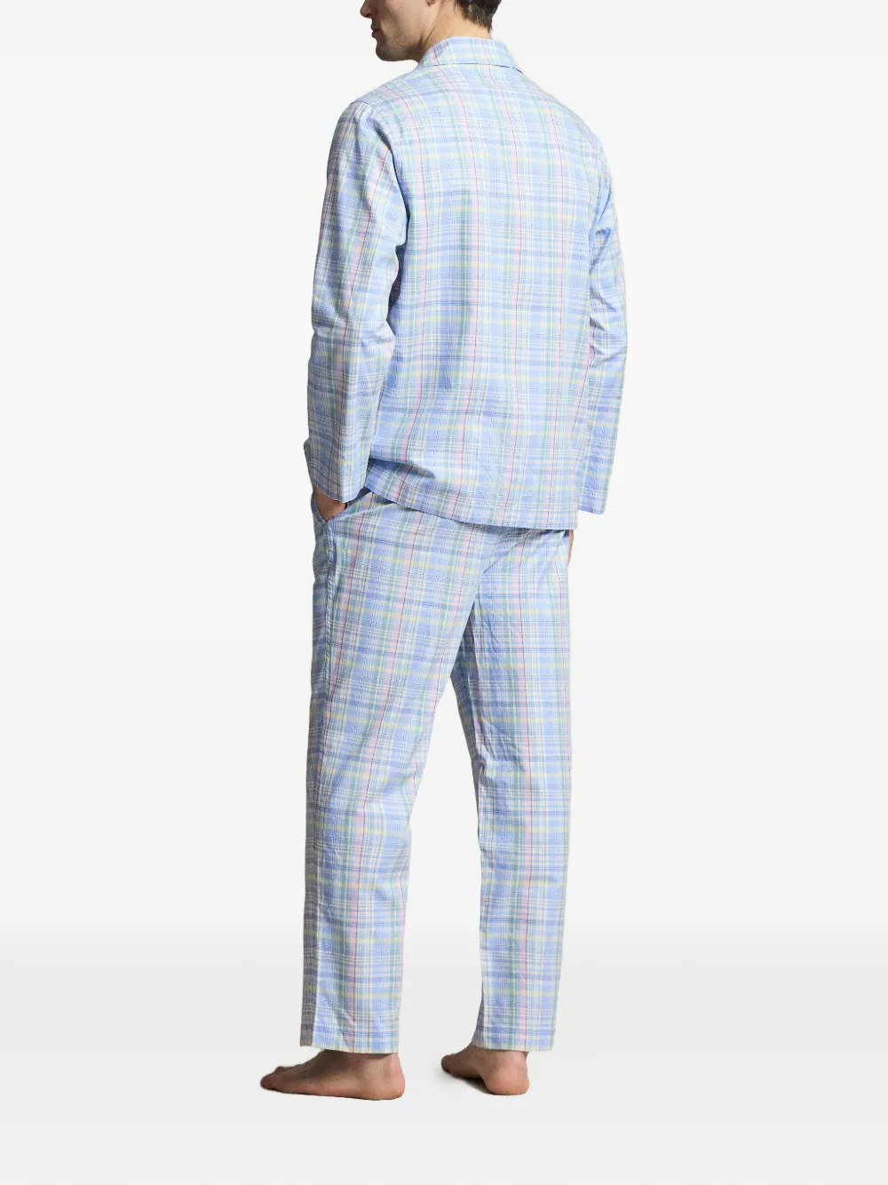 Polo Ralph Lauren Geruite katoenen pyjama Blauw