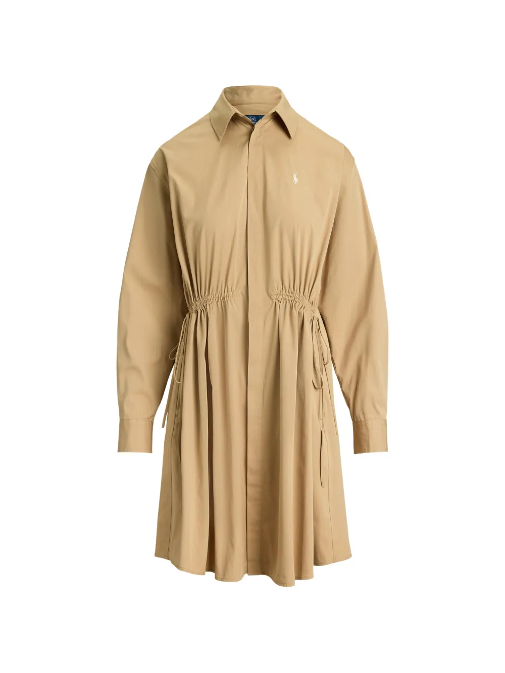 Polo Ralph Lauren Hemdkleid mit Kordelzug - Nude