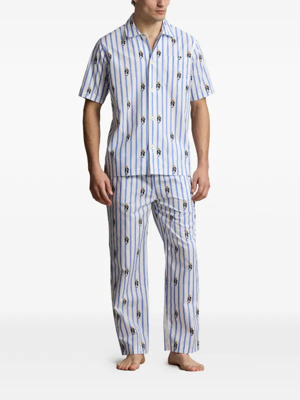 Polo Ralph Lauren ポロベア ストライプ パジャマパンツ | ホワイト