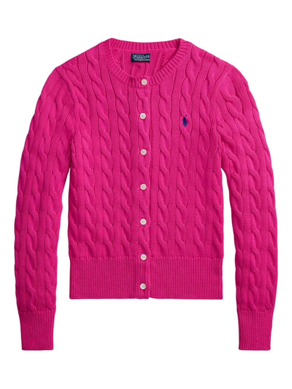 Polo Ralph Lauren Cardigan girocollo in maglia - Rosa