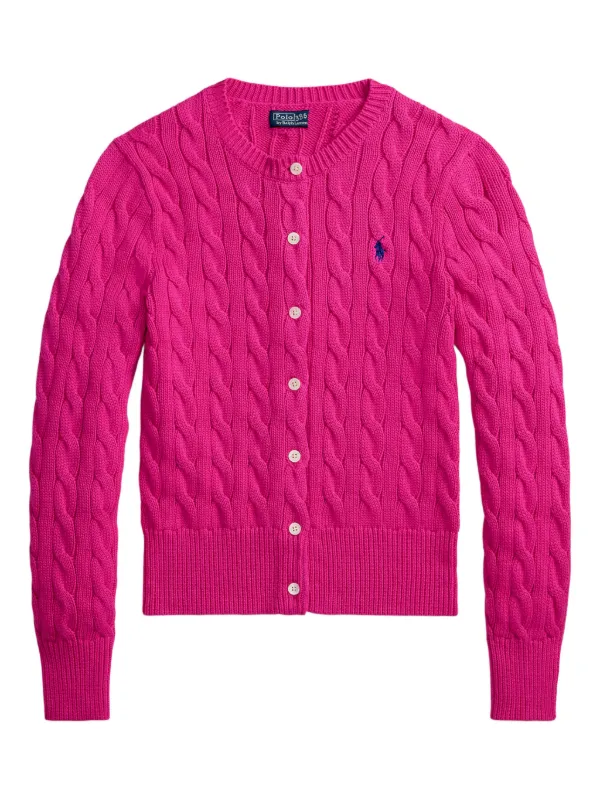 Polo Ralph Lauren ケーブルニット カーディガン | ピンク | FARFETCH JP