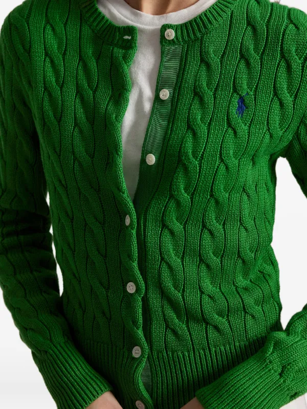 Polo by Ralph Lauren グリーン カーディガン Polo Ralph Lauren cable-knit Buttoned Cardigan | Green | FARFETCH