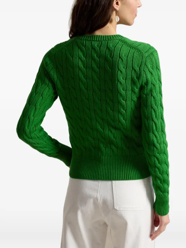 Polo Ralph Lauren cable-knit Buttoned Cardigan | Green | FARFETCH
