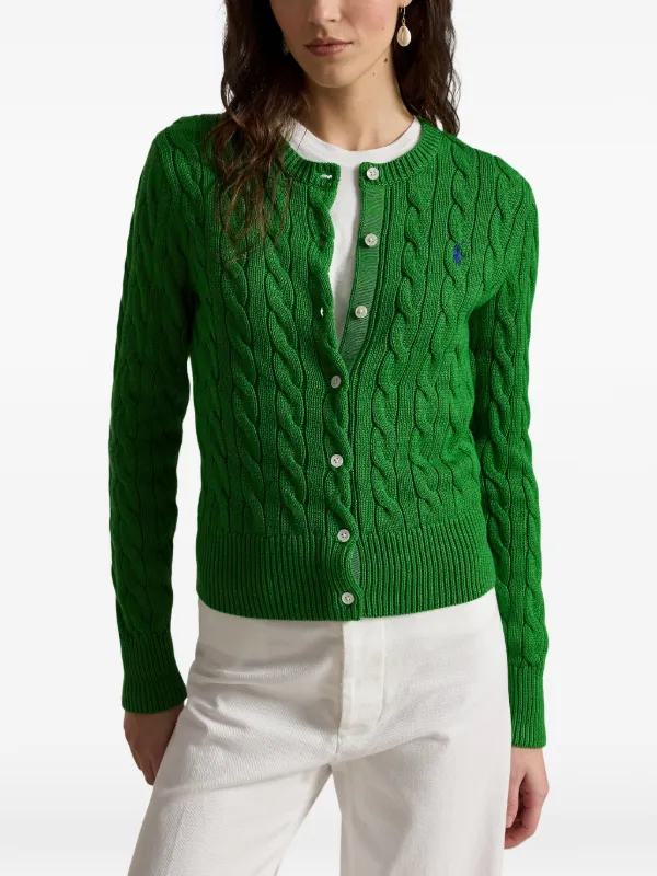 Polo by Ralph Lauren グリーン カーディガン Polo Ralph Lauren cardigan women's green color at PRM US