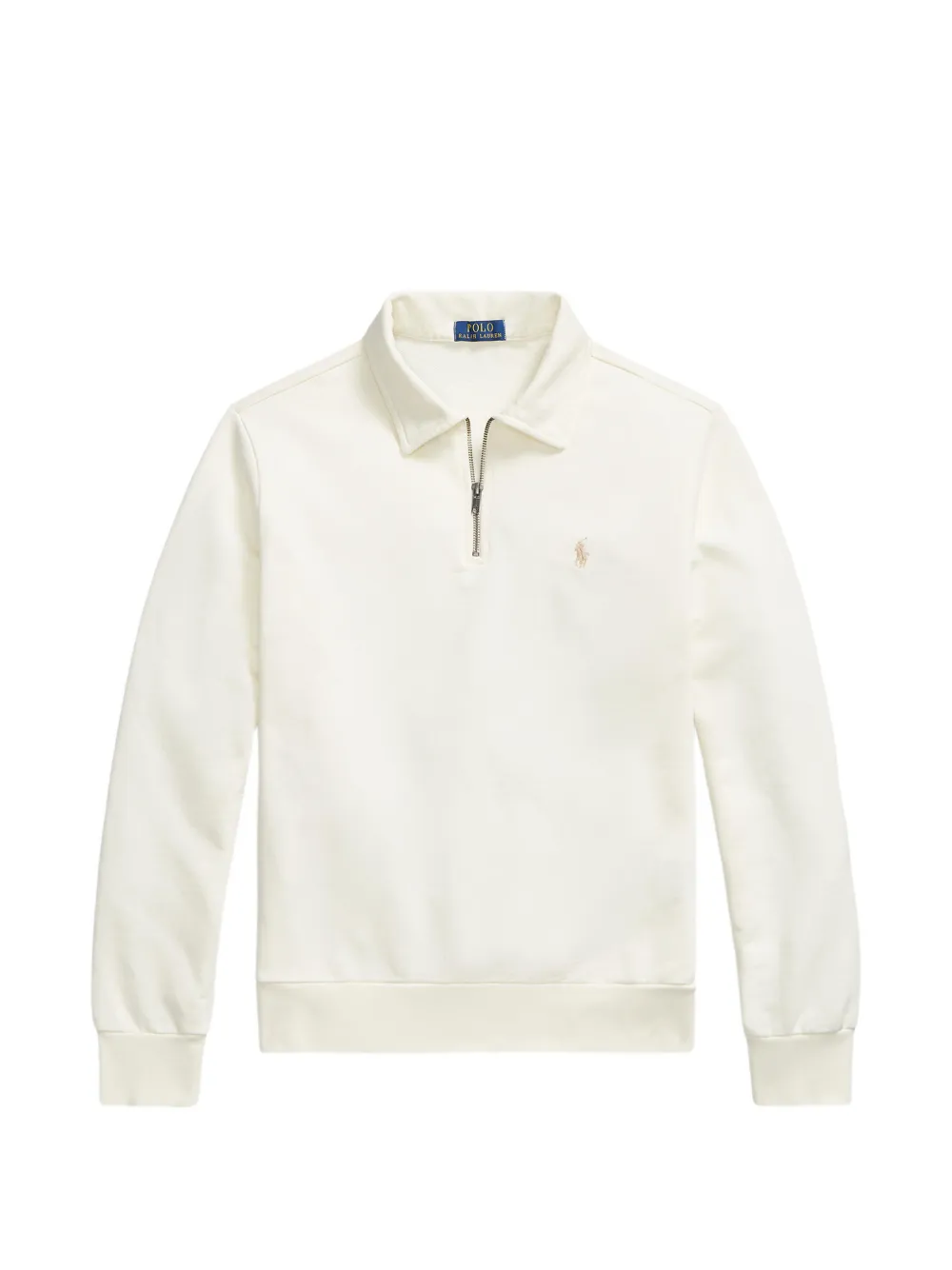 Polo Ralph Lauren quarter-zip logo-embroidered polo shirt - Bianco