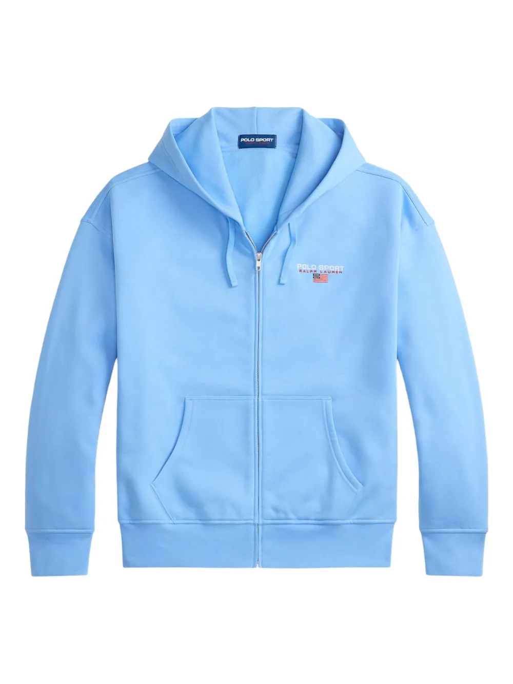 Polo Ralph Lauren logo-detail zip-up hoodie - Blue