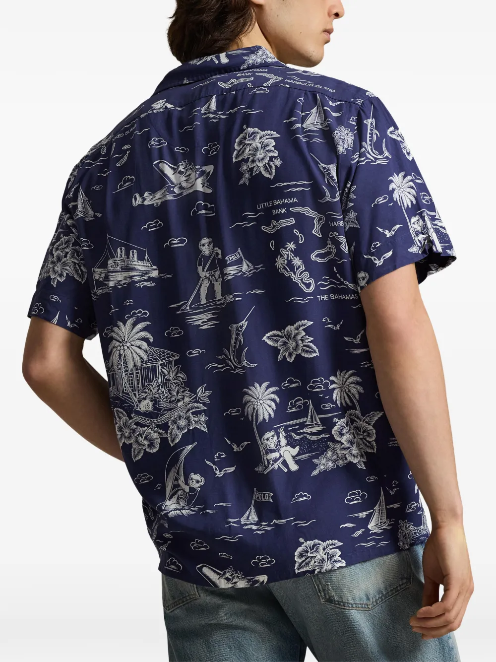 Polo Ralph Lauren Overhemd met grafische print Blauw