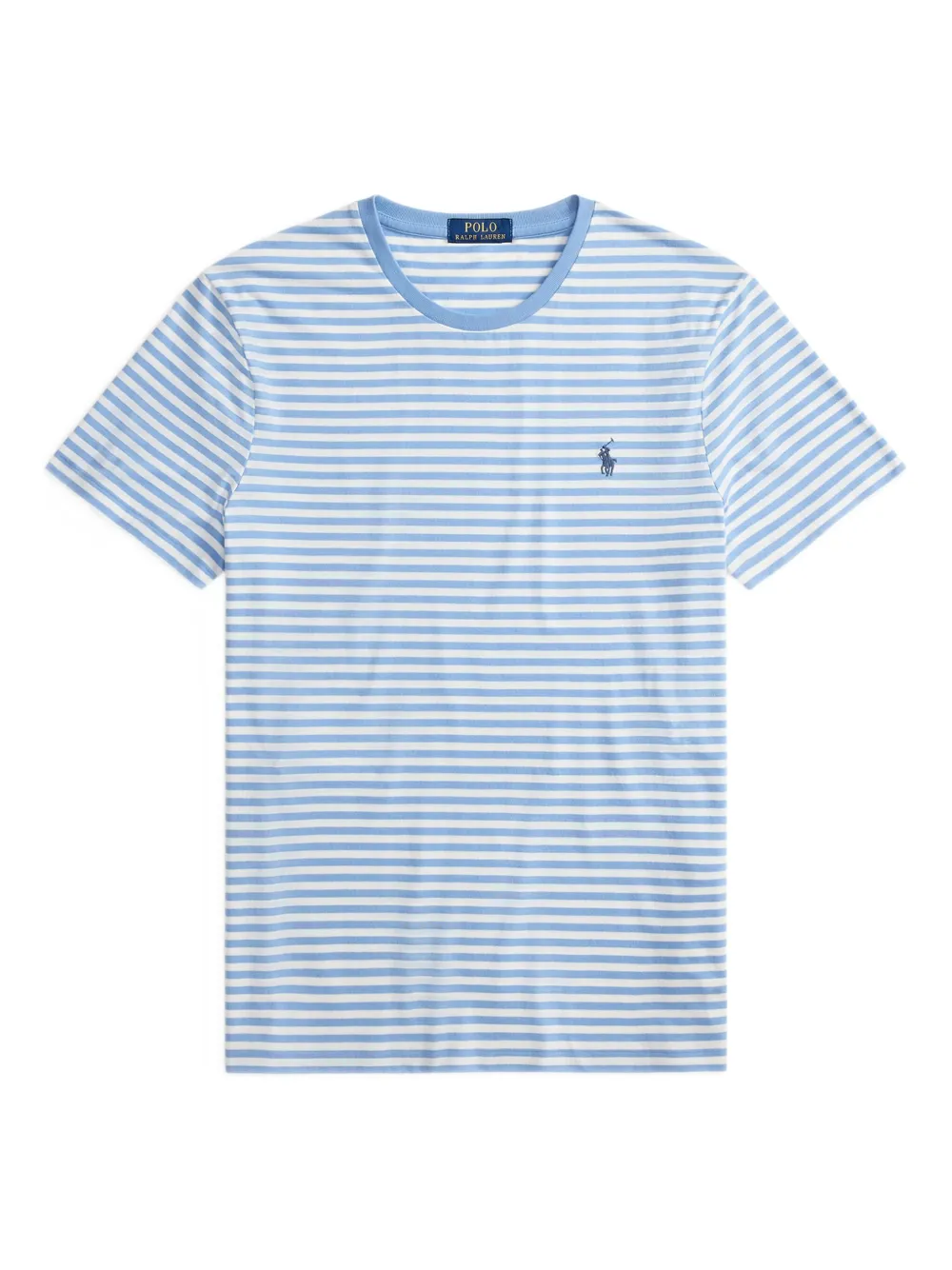 Polo Ralph Lauren ストライプ ロゴ Tシャツ - ブルー Polo Ralph Lauren ストライプ ロゴ Tシャツ - ブルー