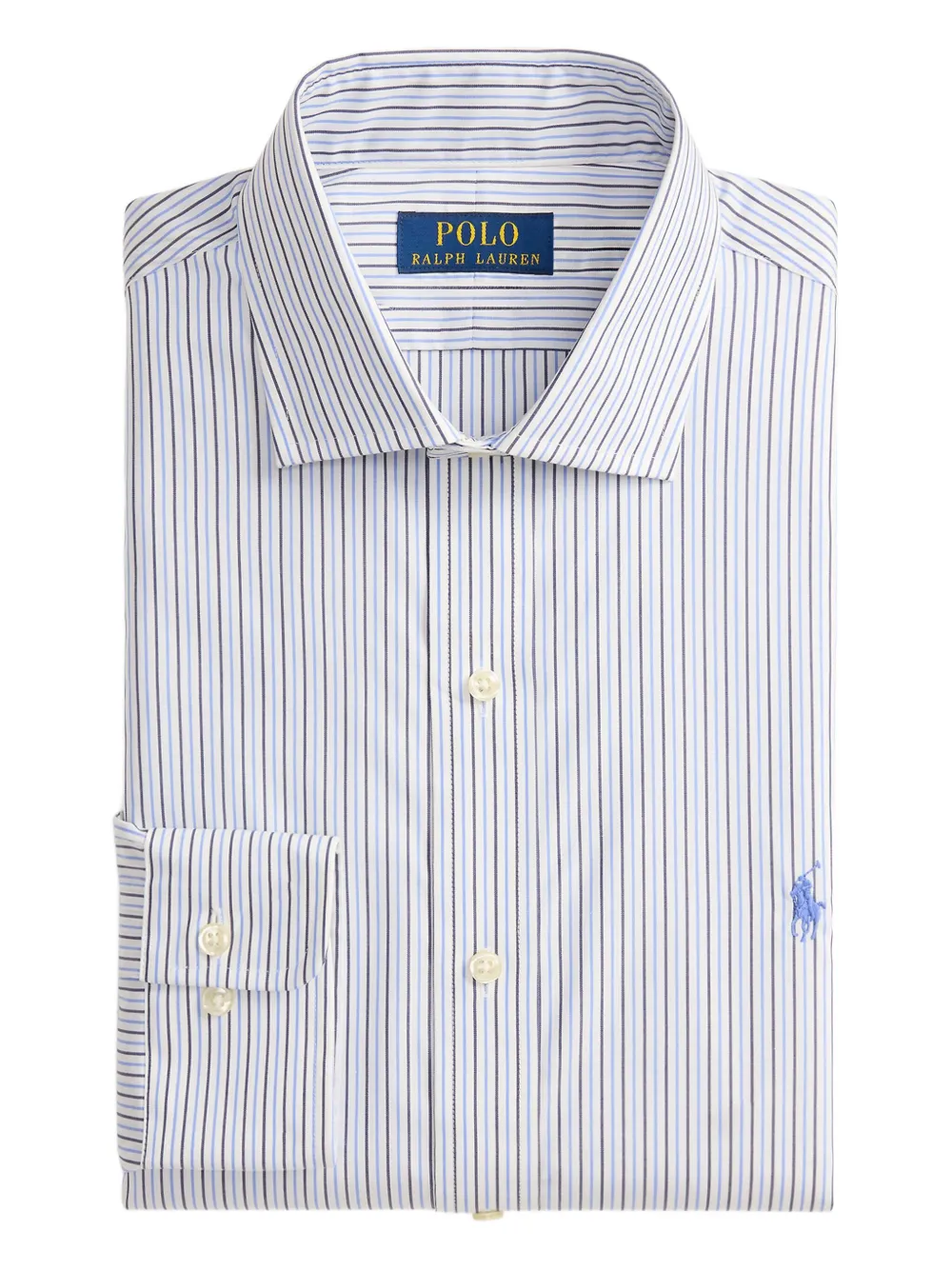 Polo Ralph Lauren Striped Buttoned Shirt In White