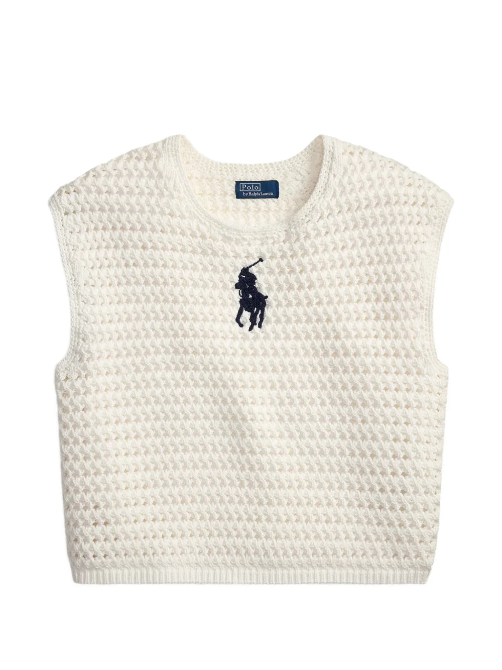 Polo Ralph Lauren Gehäkelter Pullover - Weiß