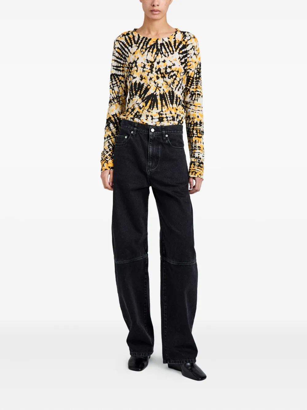 Proenza Schouler Mia top met lange mouwen Geel