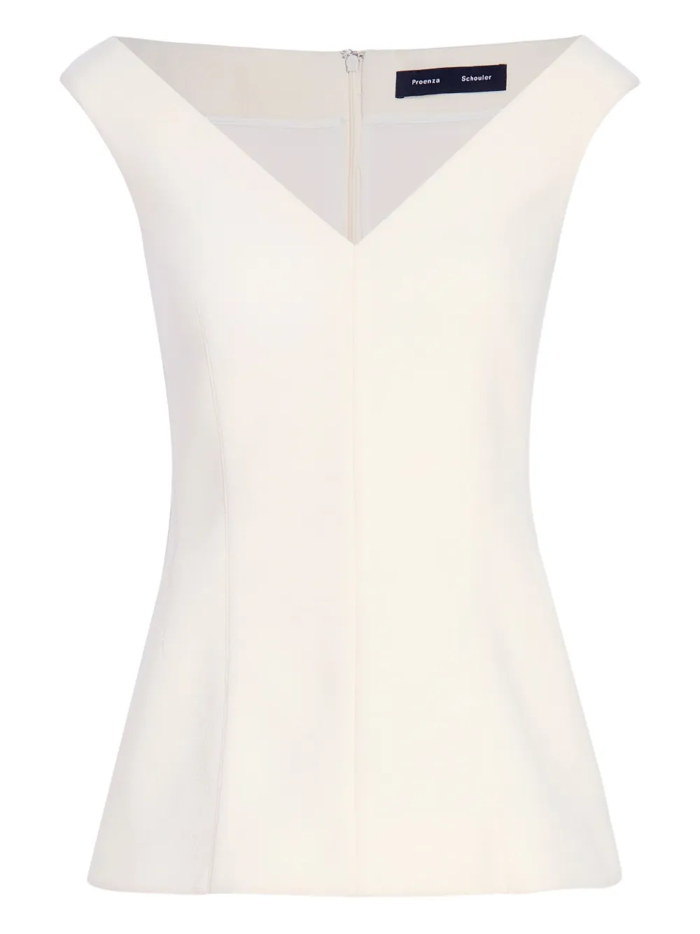 Proenza Schouler Mariam V-neck top - ホワイト