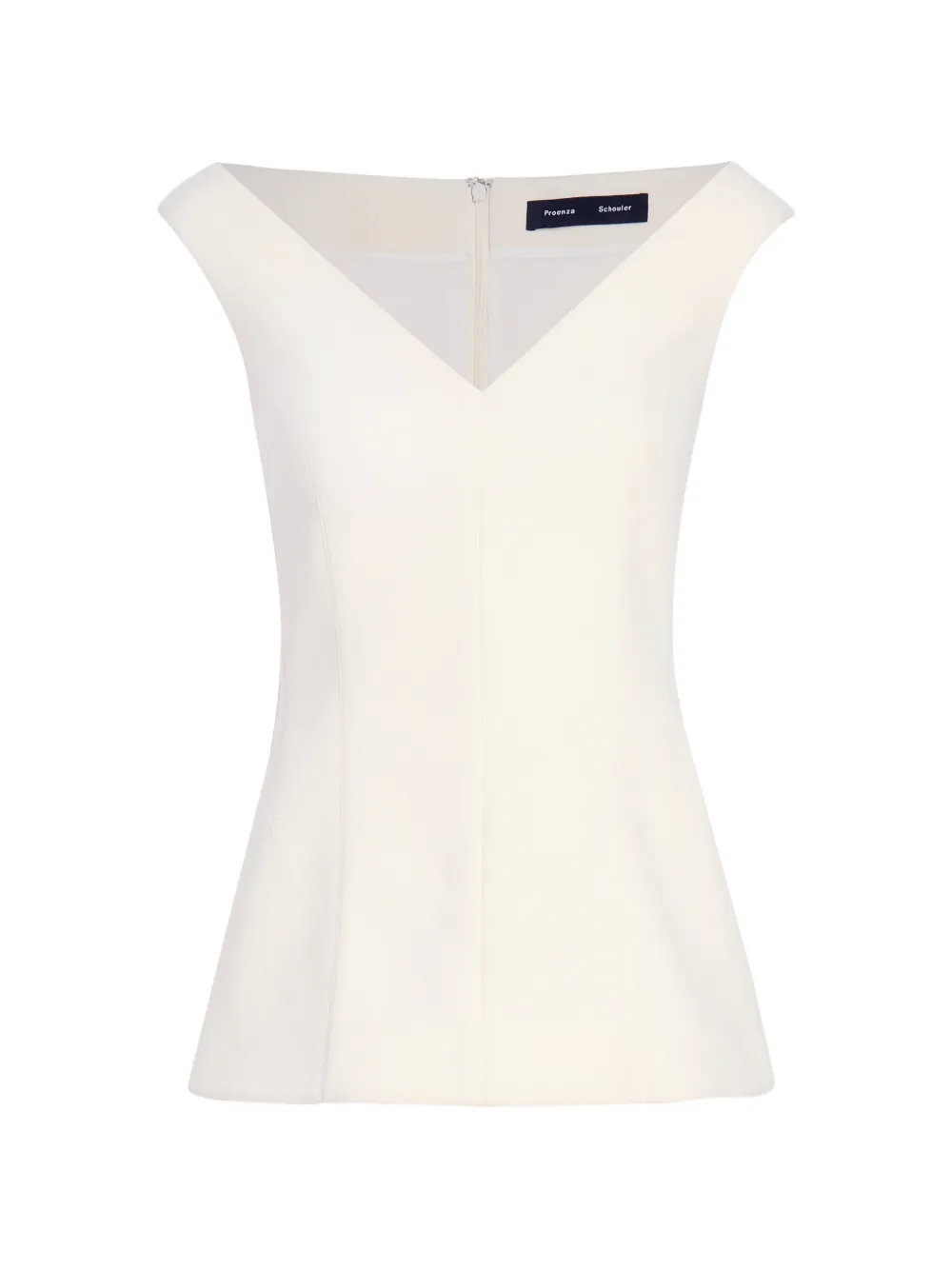 Proenza Schouler Mariam V-neck top - Bianco