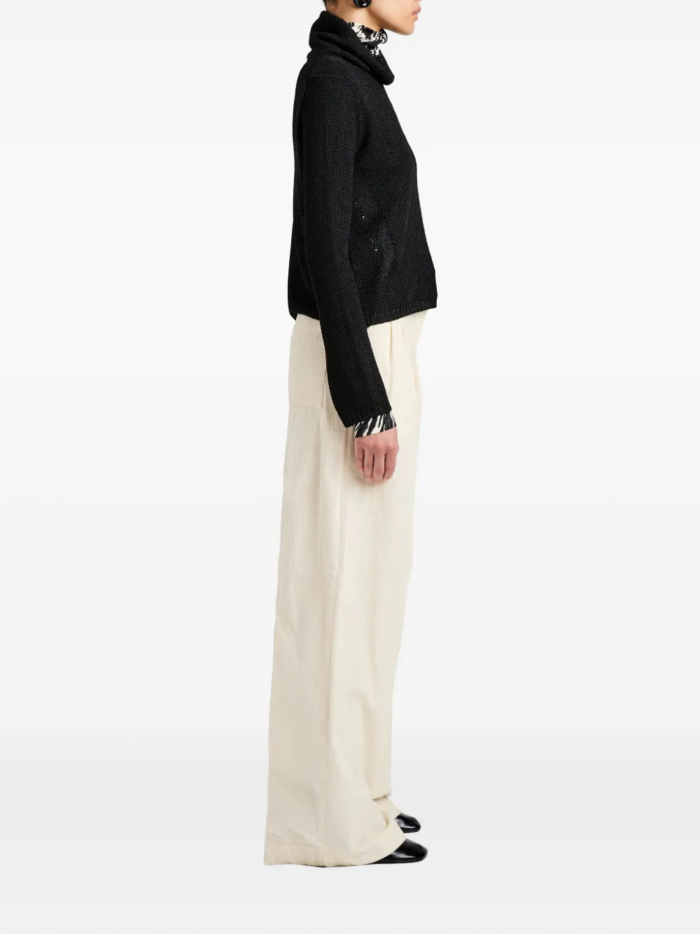 Proenza Schouler White Label Aria Corduroy Trousers In Neutral