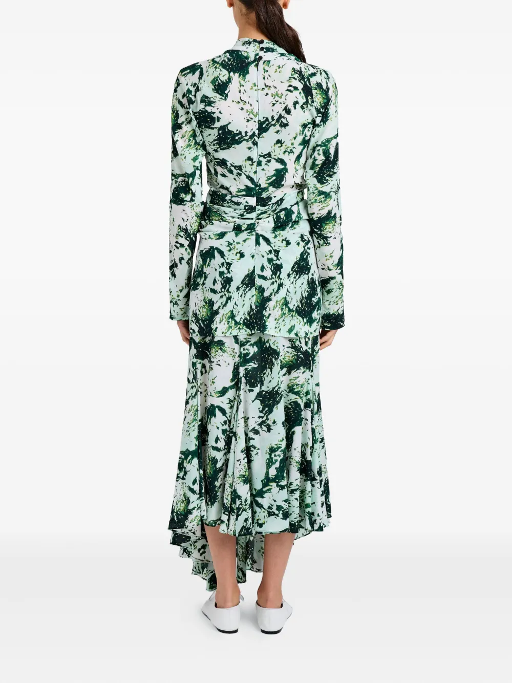 Proenza Schouler Adela blouse met print Groen
