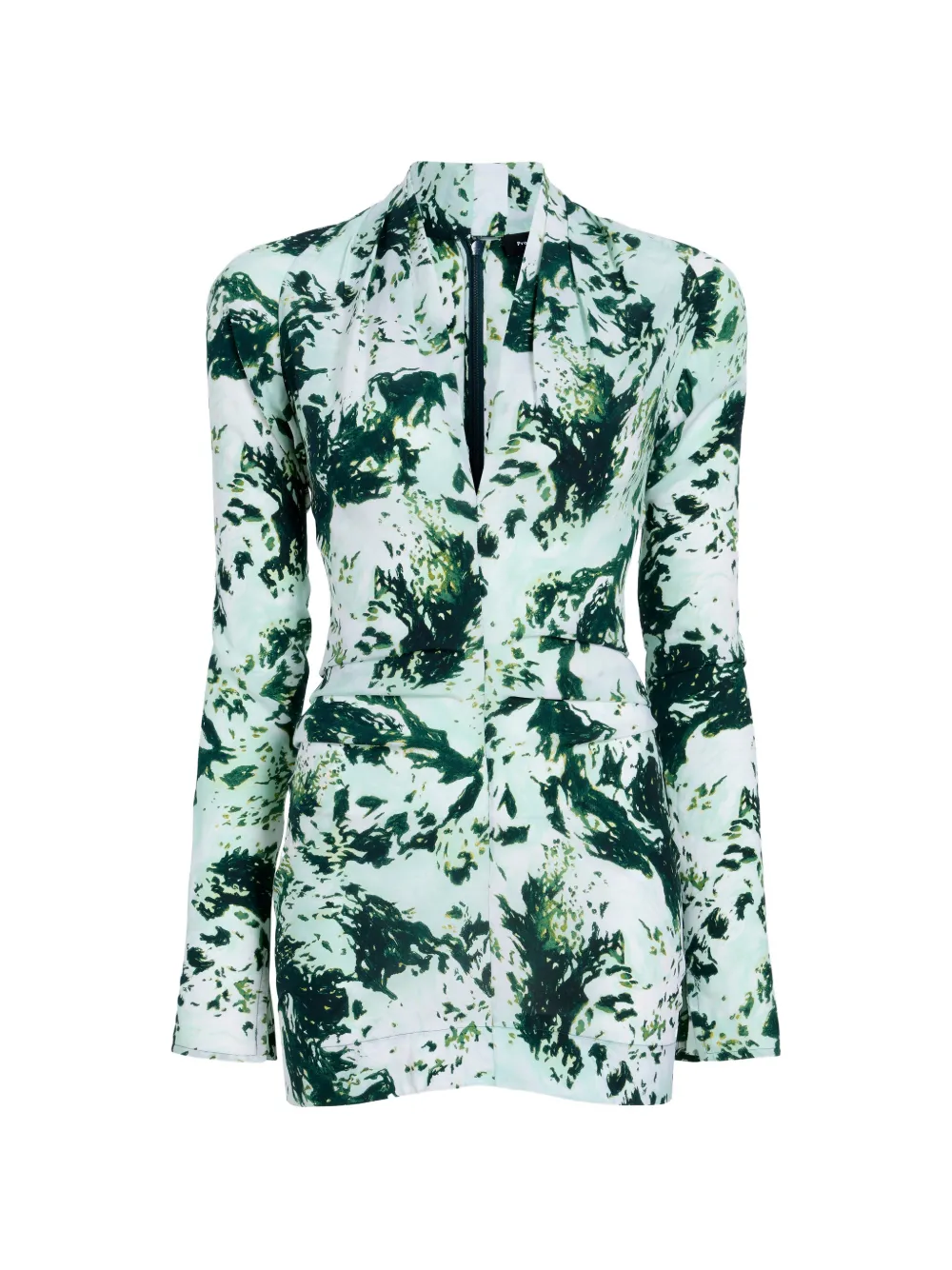 Proenza Schouler Adela blouse met print Groen