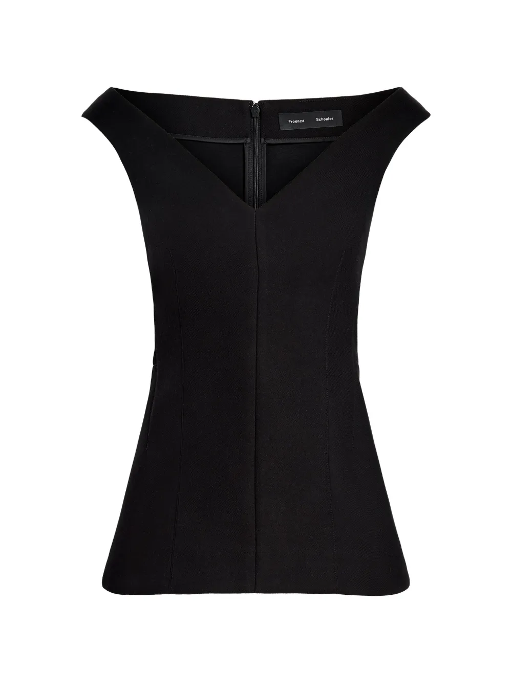 Proenza Schouler Mariam V-neck top - Schwarz