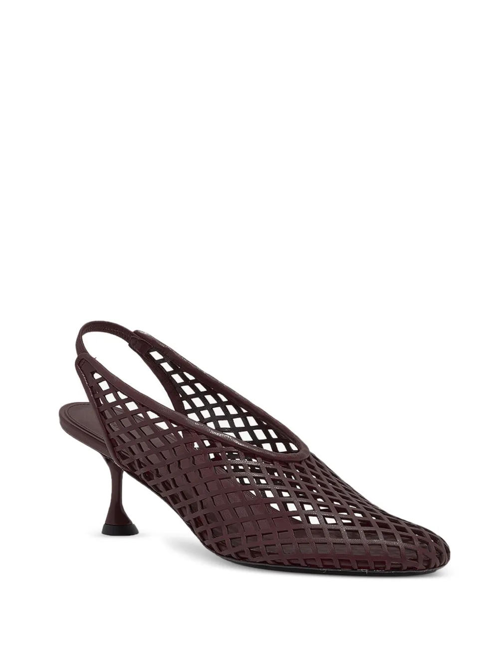 Proenza Schouler Tee slingback pumps met geperforeerde details Bruin