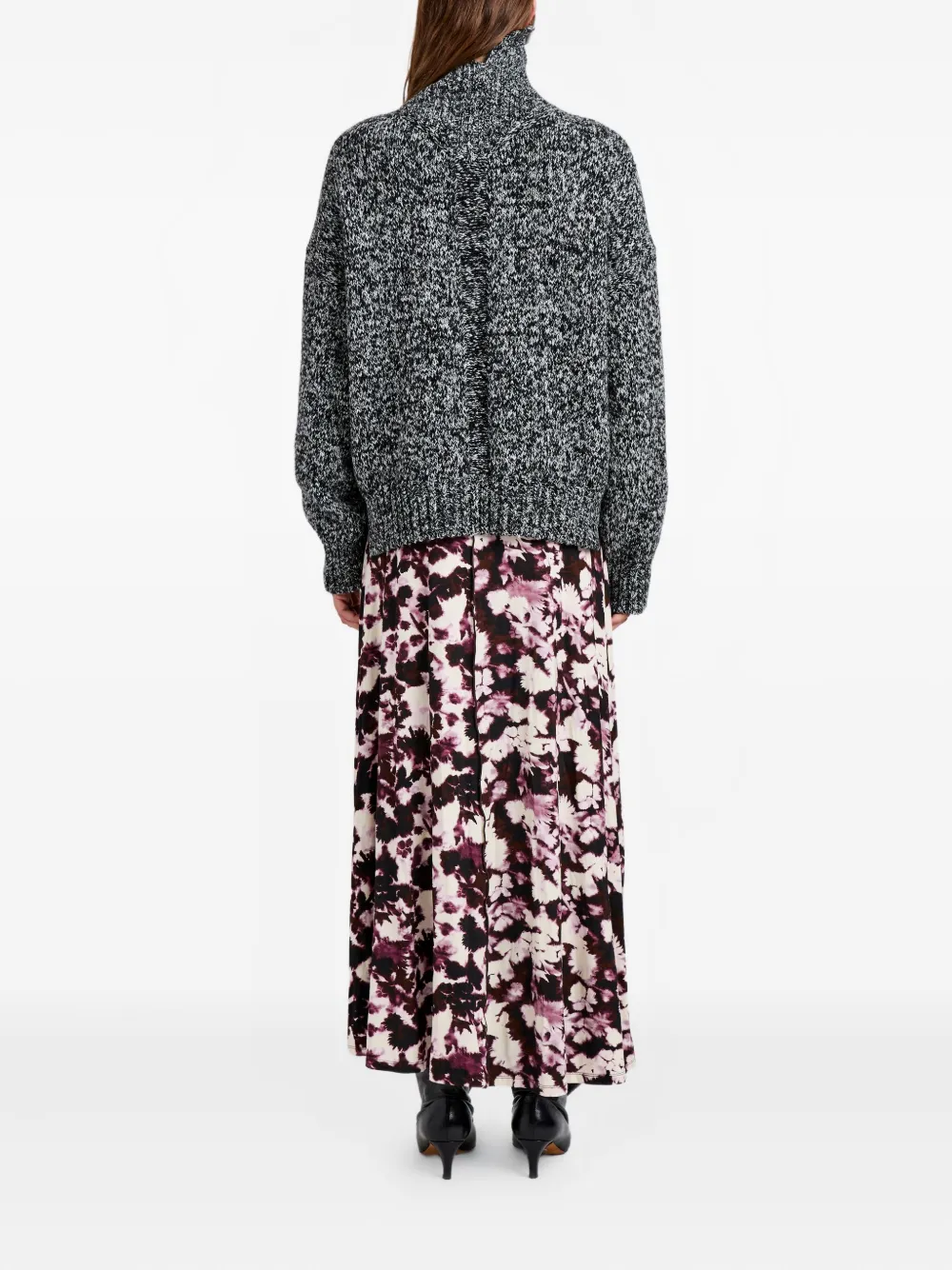 Proenza Schouler White Label Sol Turtleneck Sweater In Gray