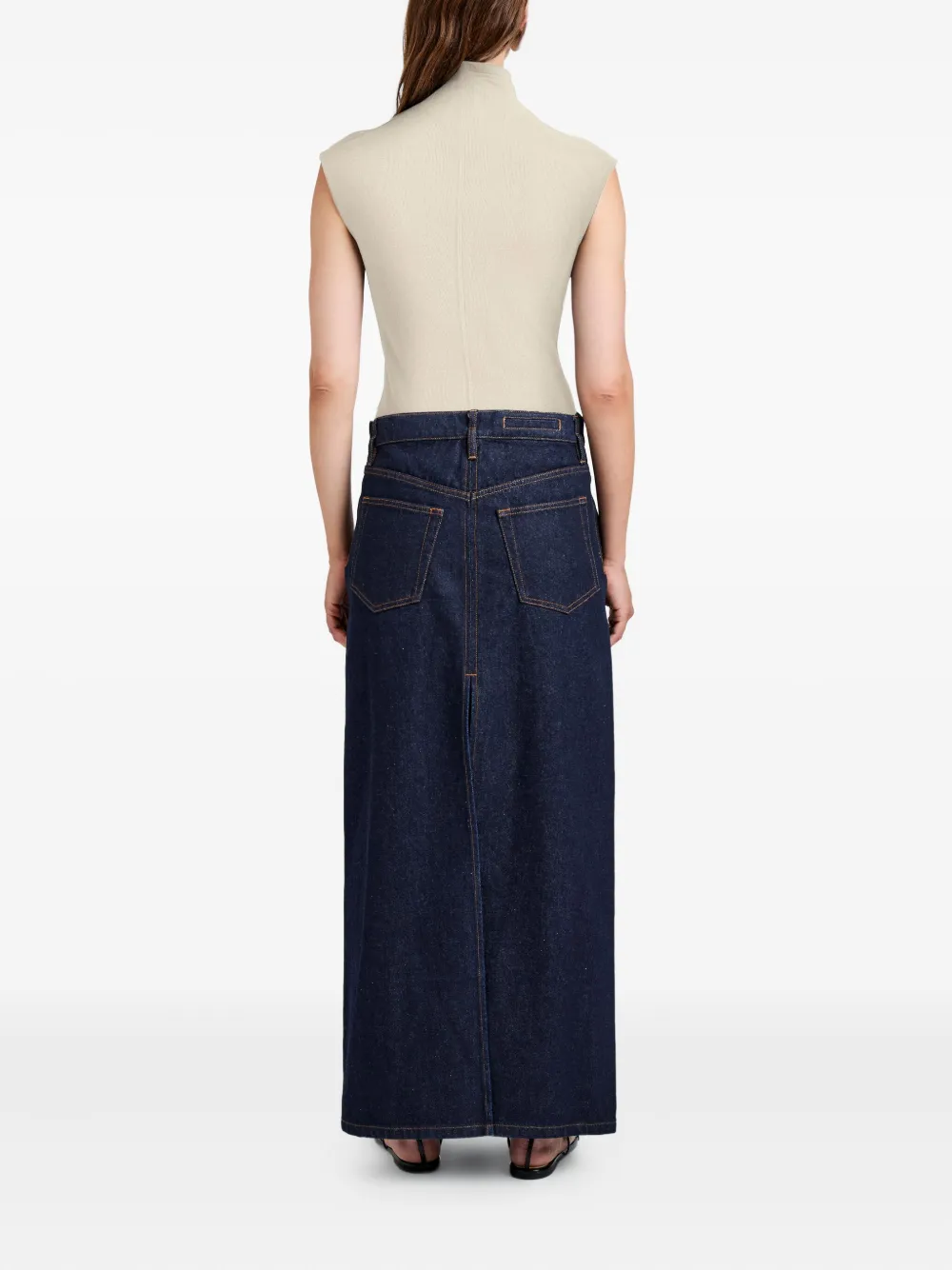 Proenza Schouler White Label Zane Brushed Rib Top In Neutral