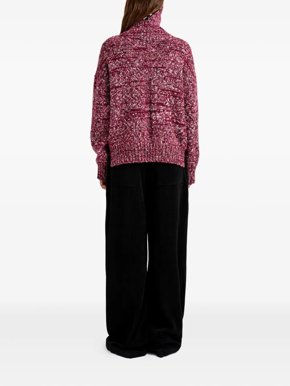 Proenza Schouler White Label Sol Melange trui van alpacawol Rood