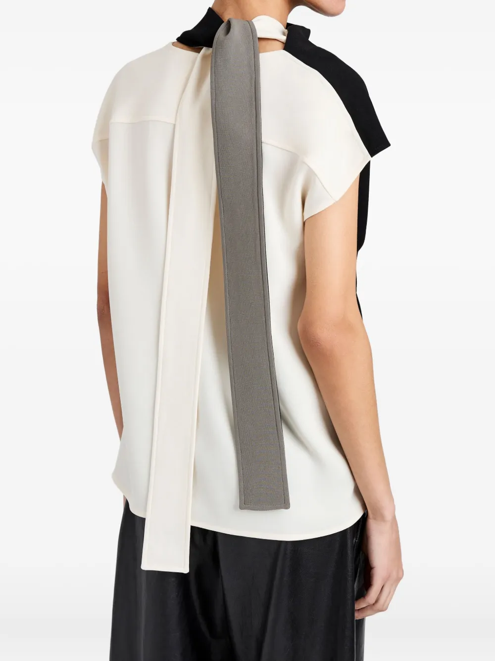 Proenza Schouler Elsa blouse met gedrapeerd detail Zwart