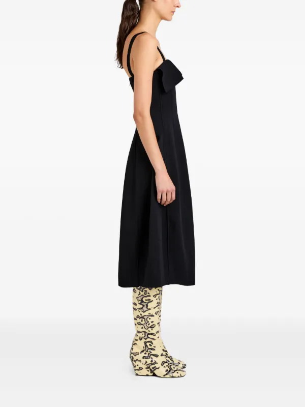 knee length dresses for ladies A-Line Midi Luxe Satin Beach Dress COCOMELODY CB0832CS, Hunter Green