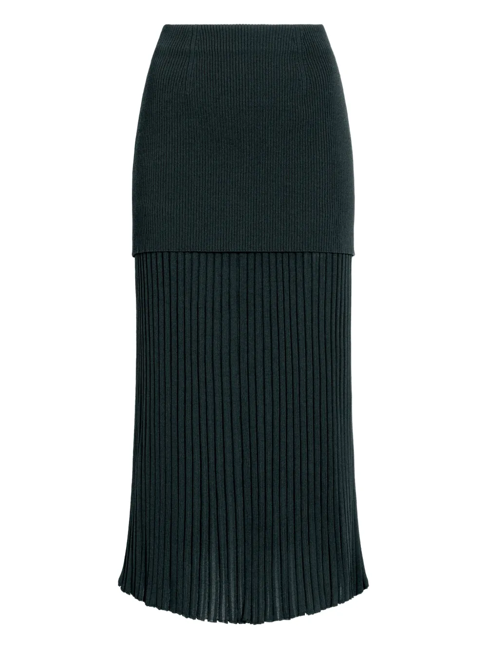 Proenza Schouler Luiza ribbed midi skirt - グリーン