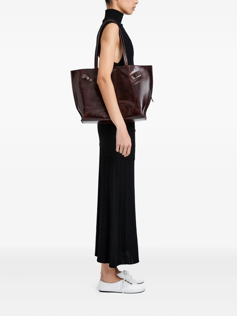 Proenza Schouler Days leather tote bag - Bruin