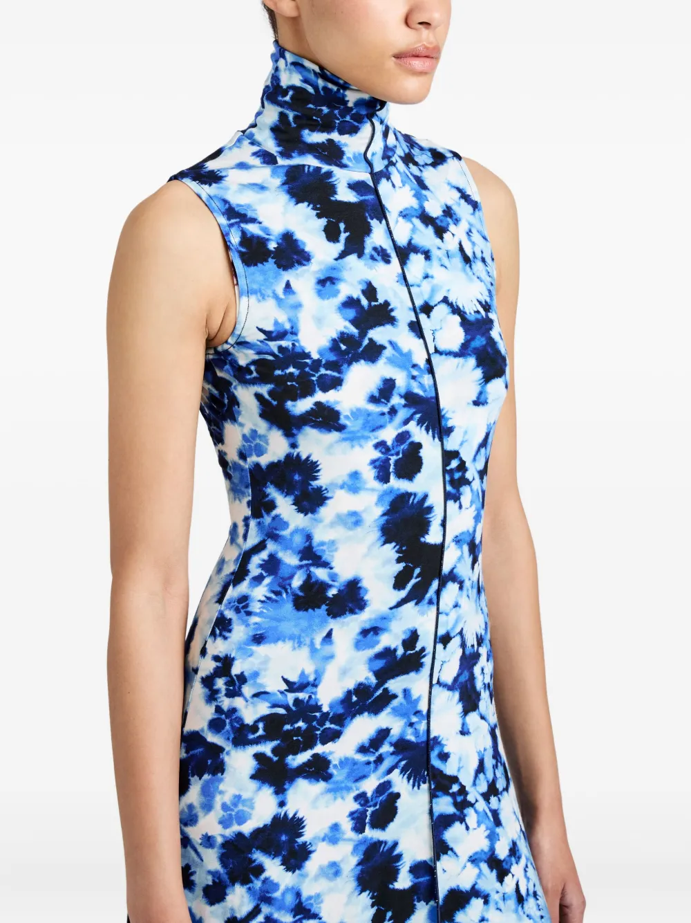 Proenza Schouler White Label Valentina jurk met print Blauw